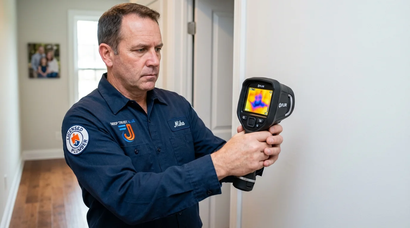 Thermal imaging leak detection by Johns Plumbing LLC in Tillamook